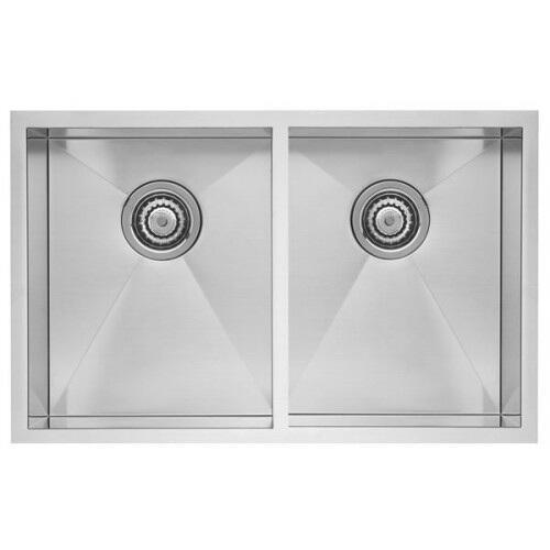 Blanco Quatrus 32" Undermount Double Basin Stainless Steel Kitchen Sink (518170)